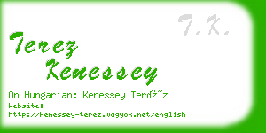 terez kenessey business card